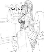 GFH doodles-Lady and her knight