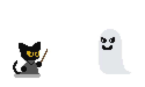 Wizard Cat Pixel Art