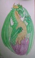 Watercolor dragon