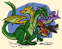 Chromatic Dragon Hyrdra (Commission