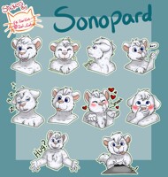 Sonopard telegram stickers!