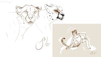 cheetah doodles