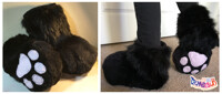 Black Fursuit Sockpaws
