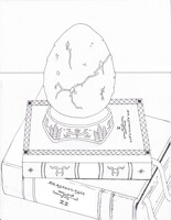 dragon egg and book