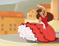 Commission by Goattrain: Cats do dance (flamenco)