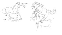 Silly sketches (Horses)