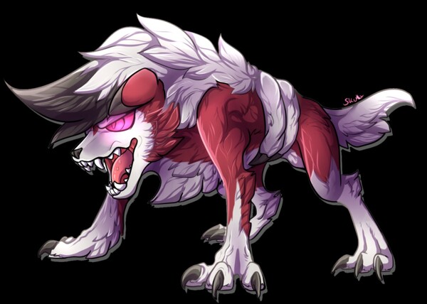 Lycanroc as Iori Yagami by CharlieProut -- Fur Affinity [dot] net