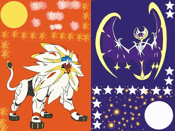 Solgaleo and Lunala, one represents the emissary - GREEN NOOK