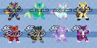 [A] Sugar Dragons - $5 each - 2/4 OPEN