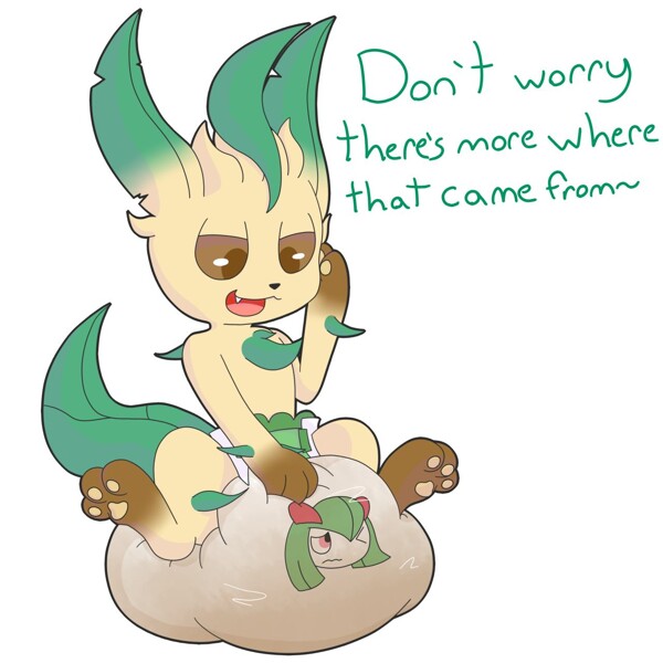 leafeon puffy Pjs by SoftBalloonPony -- Fur Affinity [dot] net