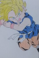 Son Goku Dragon Ball GT Colorido by MilerDesenhosDrawings -- Fur