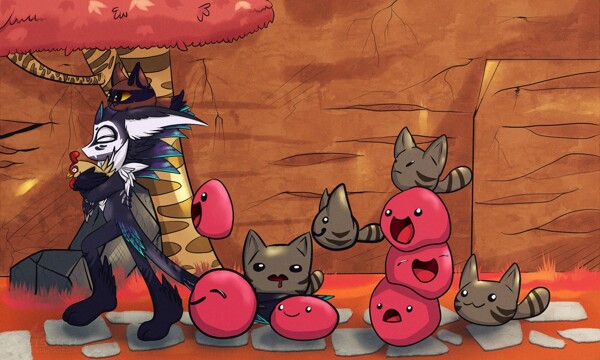 Relax - Slime Rancher fanart (redraw) by kassian0x0 -- Fur Affinity [dot]  net