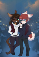 Migoto~Da winter chibi commish