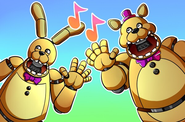 fredbear and friends! by bluthecatto -- Fur Affinity [dot] net