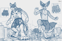 Sketch Commission: Stompy Stomp Stomp