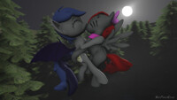 YCH - Echo x Bwae Moonlight Kiss
