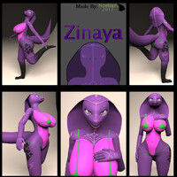 [COM] Zinaya the Snake Girl (Reference Sheet)