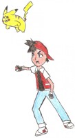 Red and Pikachu