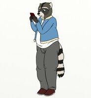 RJ (Over the Hedge) Rule 63 Drawing by oystercatcher7 -- Fur