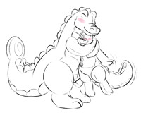 Contagious Gator Snugs [Art by Tallarra]