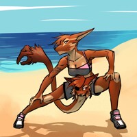 Take a stretch [Full Color commission for Phantomshotgun]