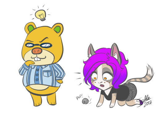 Graham and Sedde and a Pill Bug by Sedde -- Fur Affinity [dot] net