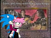 Sonic and Amy with The Gipsy Kings