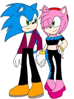 Sonic and Amy as Sexy Rumba Flamenco Dancers