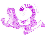 Cheetahs new paws - Commission