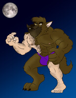 A wuff under the full moon!