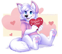 The loving puppy