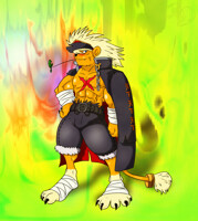 Bantyo Leomon Fan Service Colored