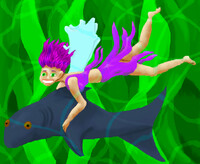 Swimming with Fishie {The fineshed product}