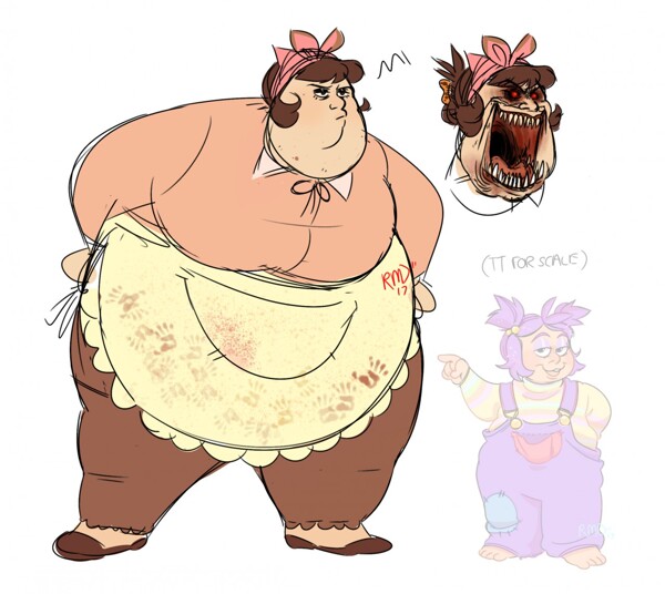 Doodle] Mama - Tattletail - COLORED by Heartman98 -- Fur Affinity