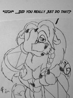 Bast Doodle - Face Paw Peek *Sigh*