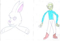 Bunny and Alien Jockey