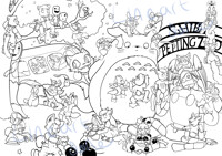 miyazaki pic lineart complete