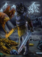 A Warrior of Fire and Ice (Anthro Version)