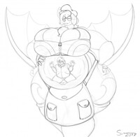 (G) big bellied bat with a friend~