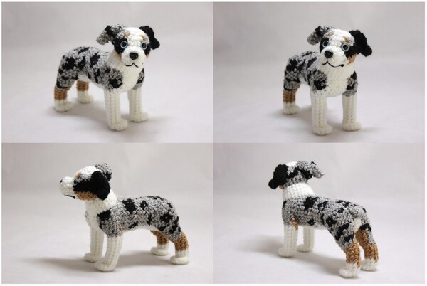 Blue merle australian shepherd stuffed animal best sale