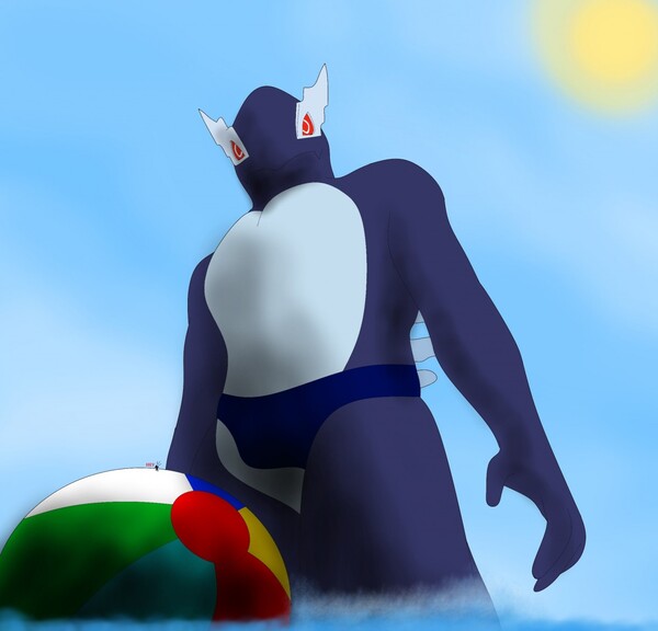 Something on speedo (macro anthro Lugia) by TheDolphin195 -- Fur Affinity  [dot] net