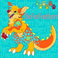 Neon Sunrise Monster Dog Auction CLOSED