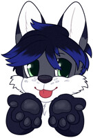 Wanna See My Paws? (Art by -ERR0R-)