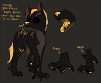 Gold blood, black bones