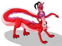 Cute and sexy dragontaur