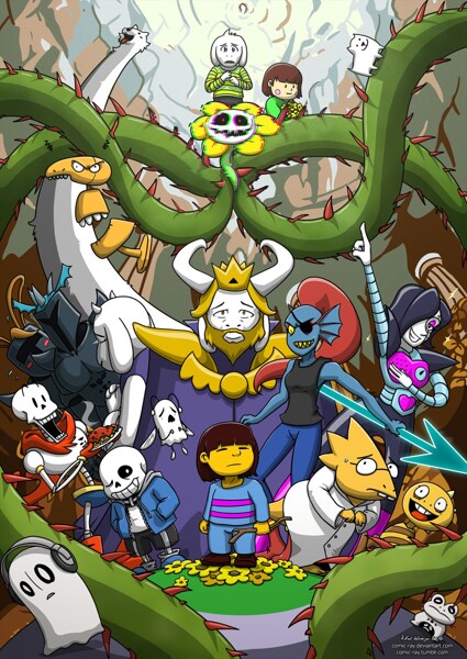 UNDERTALE fan art wallpaper by caicaibia -- Fur Affinity [dot] net