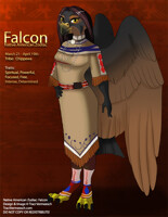 [Character Design] Native American Zodiac:  Falcon
