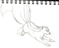 the begining of my Fursona tattoo by Sabretoothed Ermine