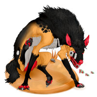 Fullbody commission - Hyena