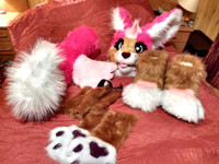 Fennec fox fursuit partial